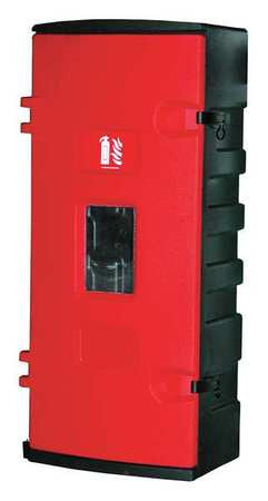 Fire Extinguisher Cabinet,30 Lb.,blk/red