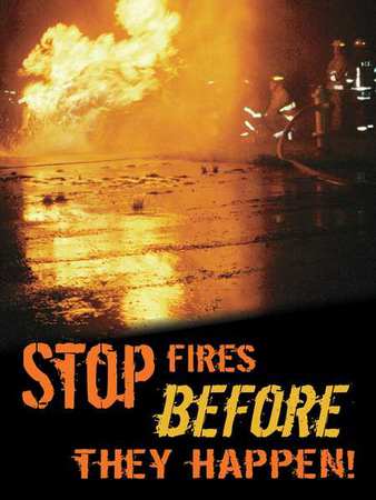 Poster,stop Fires Before,18 X 24 In. (1