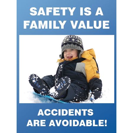 Poster,safety Is A Family,18 X 24 In. (1