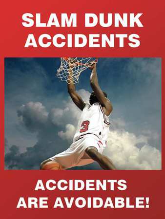 Poster,slam Dunk Accidents,18 X 24 In. (