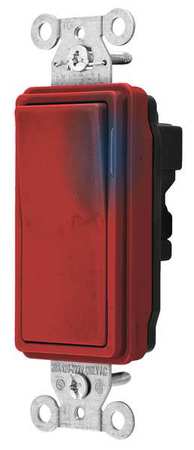 Illuminated Wall Switch,3-way,20a,red (1