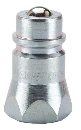 Coupler Nipple,3/4-14,1/2 In. Body,steel