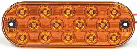 Stop/turn/tail Light,oval,amber,6-1/2" L