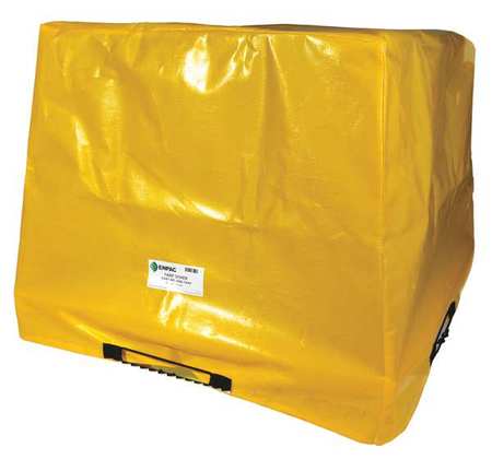 Tarp Cover,57inlx57inwx44inh,pvc,yellow