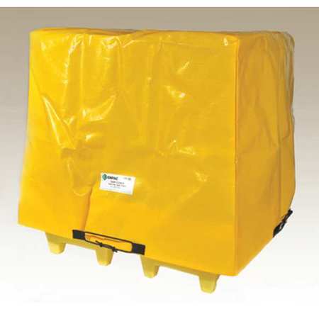 Tarp Cover,57inlx57inwx44inh,pvc,yellow