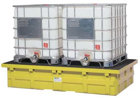 Ibc Containment Unit With Drain,yellow (