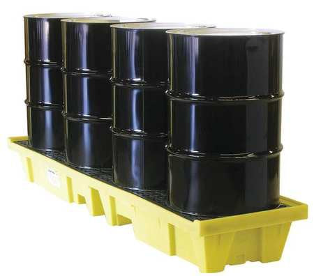 Drum Spill Containment Pallet,66gal,yllw