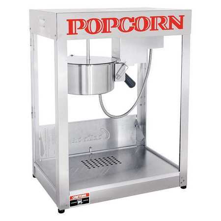 Popcorn Maker,8/12/16 Oz.,120v,silver (1