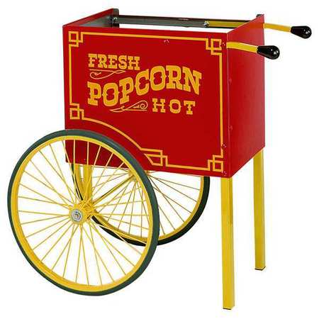 Popcorn Wagon Base,red,41-1/4 In. W (1 U