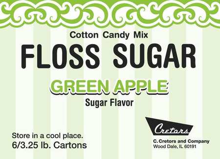 Cotton Candy Green Apple Mix,3-1/4lb,pk6