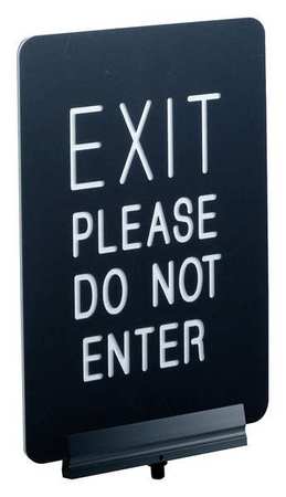 Signage,engraved,11x7 In.,exit Please (1