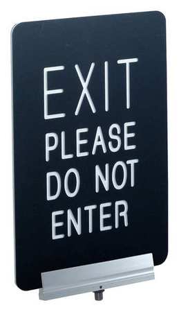 Signage,engraved,11x7 In.,exit Please (1