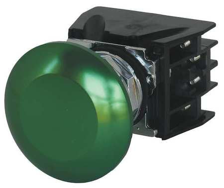 Push Button With Contacts,green,mushroom