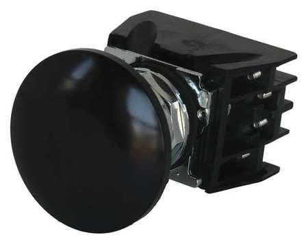 Push Button With Contacts,black,mushroom