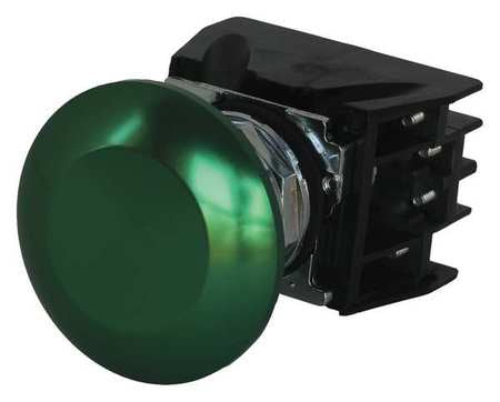 Push Button With Contacts,green,mushroom