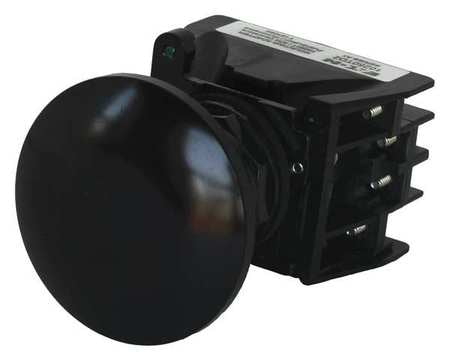 Push Button With Contacts,black,mushroom