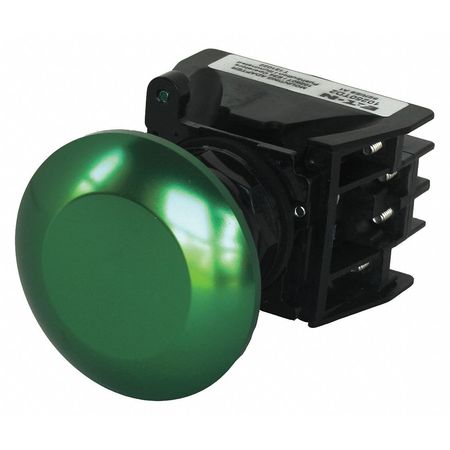 Push Button With Contacts,green,mushroom