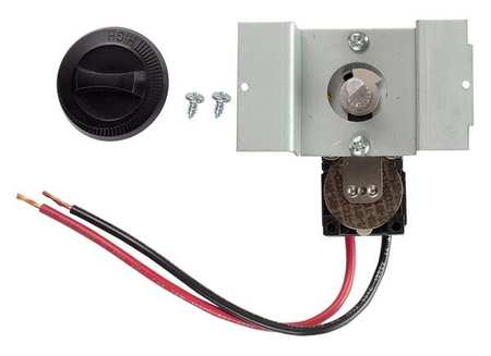 Single Pole Thermostat,mounted,black,25a