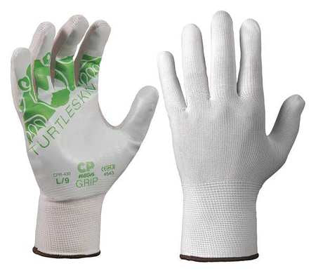 Cut Resistant Gloves,wht,pu,m,pr (1 Unit