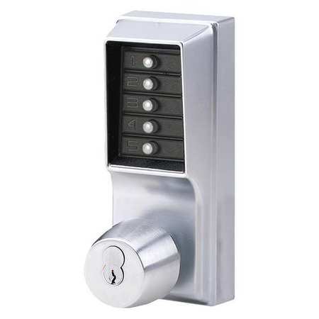 Push Button Lock,entry,satin Chrome (1 U