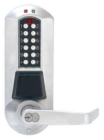 Electronic Lock,satin Chrome,20 Button (