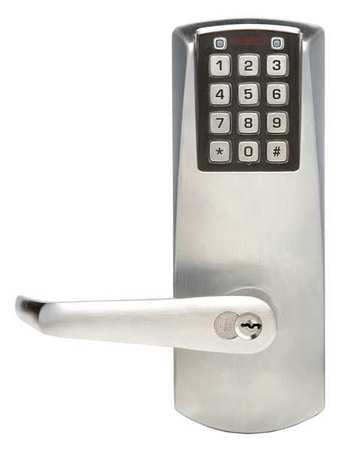 Electronic Lock,satin Chrome,12 Button (