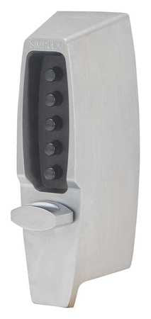 Pushbutton Deadbolt,satin Chrome (1 Unit