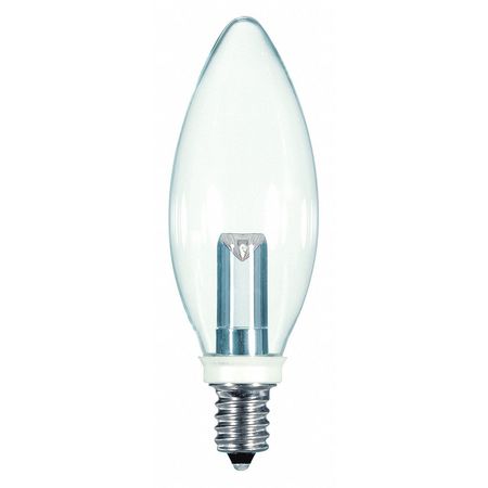 Bulb,led,1w,120v,ba9 1/2,base E12,27k (2