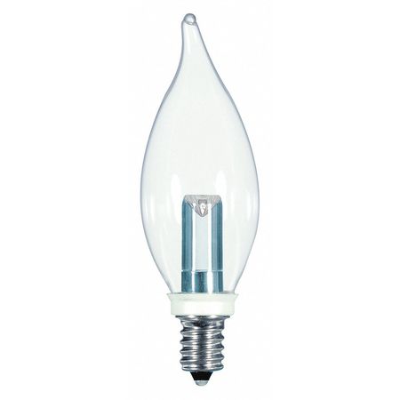 Bulb,led,1w,120v,ca8,base E12,27k (2 Uni