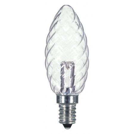 Bulb,led,1w,120v,ba9 1/2,base E12,27k (1