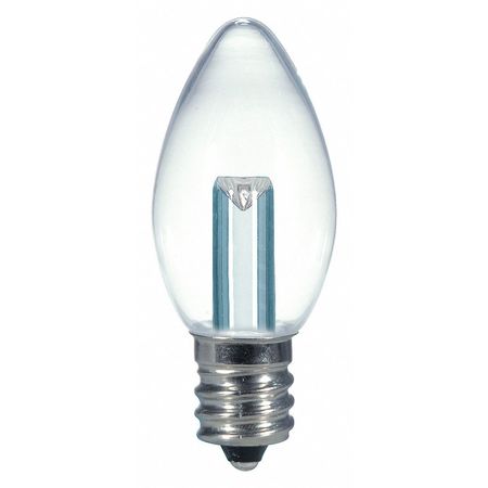 Bulb,led,0.5w,120v,c7,base E12,27k (2 Un