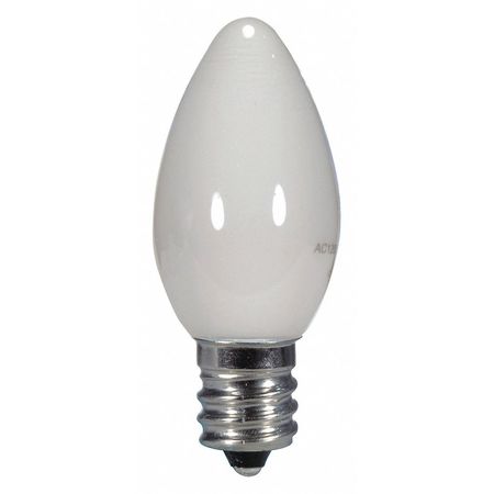 Bulb,led,0.5w,120v,c7,base E12,27k (2 Un