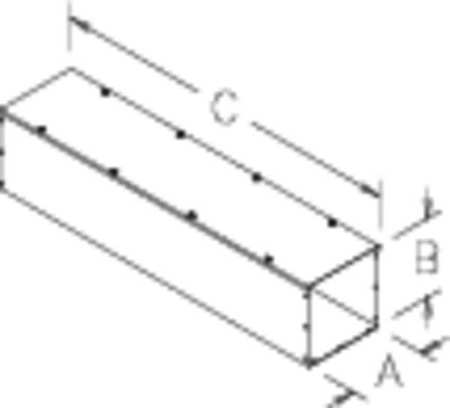 Lay-in, Flat-cover Wireway,10inwx10inh (