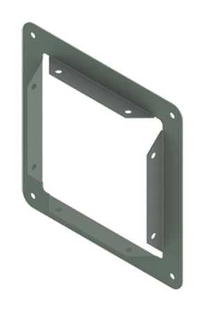 Panel Adapter,comm,steel,8in. H X 8in. L