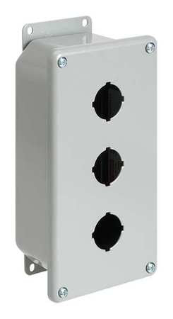 Pushbutton Enclosure,3.50 In. D,1 Hole (