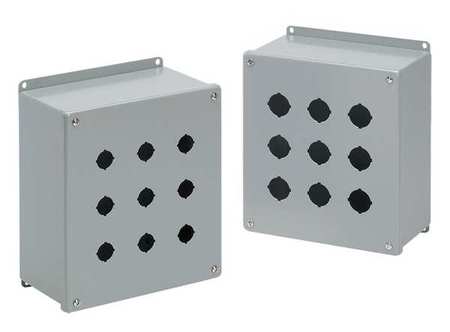 Pushbutton Enclosure,4.75 In D,4 Holes (