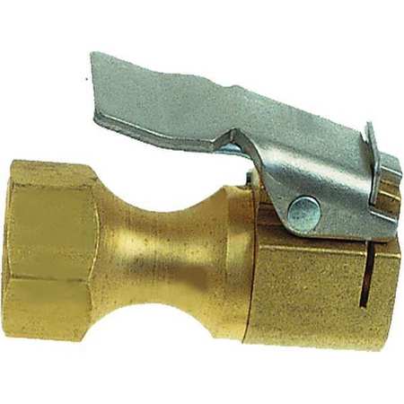 Air Chuck,1/4-18 Npt,brass,clip-on (1 Un