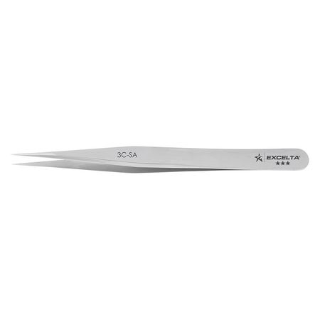 Tweezer,fine,4-1/4 In. L,ss,1/64 In. Tip