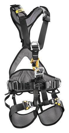 Full Body Harness,l/xl,310 Lb,blck/yllow