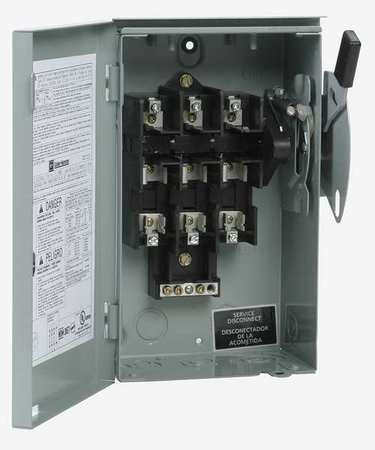 Safety Switch,240vac,3pst,30 Amps Ac (1