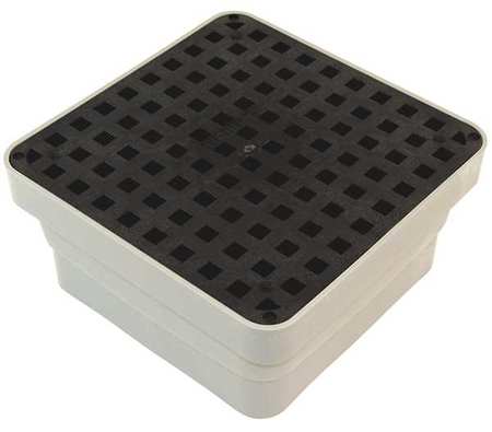 Area Drain,11x11 In,ada Grate,black (1 U