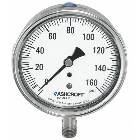 Gauge,pressure,0-3000psi,lower,3-1/2 In.