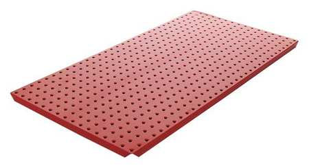 Pegbrd Panel,16",rnd Hole,red,pk2 (1 Uni