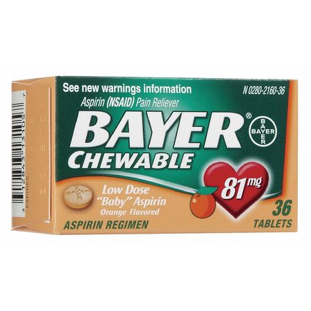 Bayer Pain Relief,chewable Tablet,81mg (