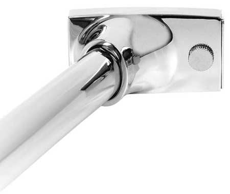 Curved Shower Rod,chrome,60in,6 Proj,pk6