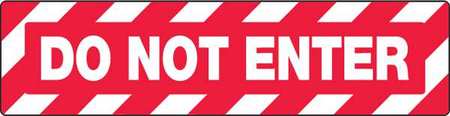 Skid-gard Floor Sign,do Not Enter,6"x24"