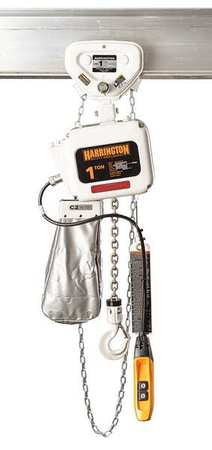 Elec. Chain Hoist W/trolley,500lb.,10ft.