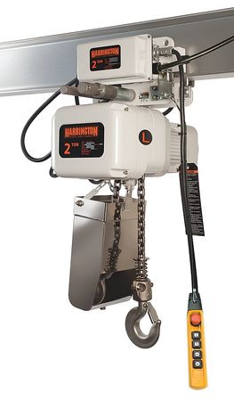 Elec. Chain Hoist W/trolley,10ft.,0.75hp