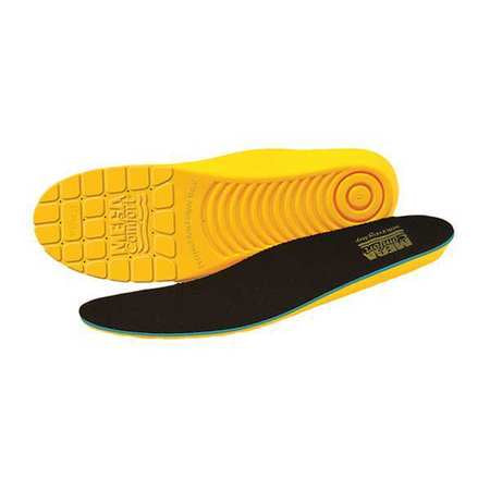 Anti-fatigue Insole,women 5,yllw/blk,pr