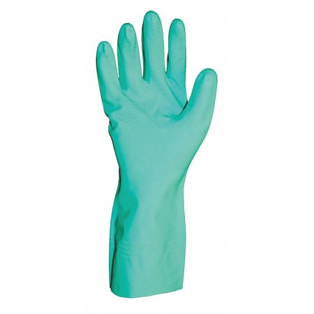 Glove,nitrile,green,flock,l,pk12 (1 Unit